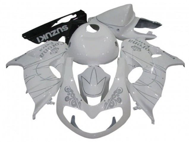 1998-2003 White Silver Corona Suzuki TL1000R Motorcycle Fairings Australia