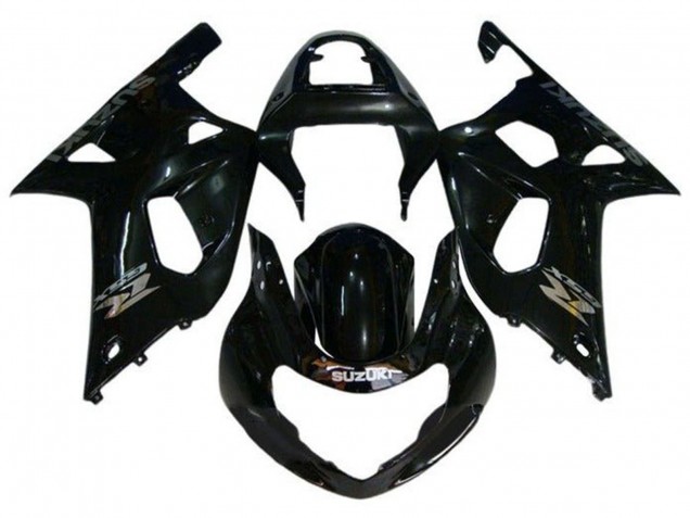 2000-2002 Glossy Black Chrome Suzuki GSXR1000 Motorcycle Fairings Australia