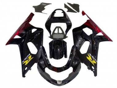 2000-2002 Glossy Black Red Yellow Suzuki GSXR1000 Motorcycle Fairings Australia