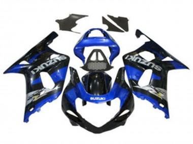 2000-2002 Blue Glossy Black Chrome Suzuki GSXR1000 Motorcycle Fairings Australia