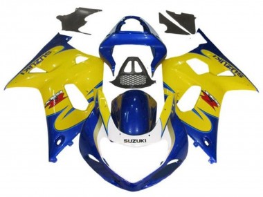 2000-2002 Yellow Blue Tribal Suzuki GSXR1000 Motorcycle Fairings Australia