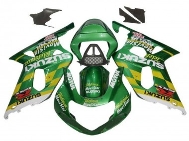 2000-2002 Green Yellow White Motul Suzuki GSXR1000 Motorcycle Fairings Australia