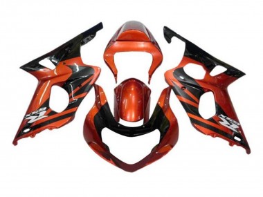 2000-2002 Orange Black Suzuki GSXR1000 Motorcycle Fairings Australia
