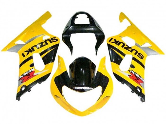 2000-2002 Yellow Grey Black Suzuki GSXR1000 Motorcycle Fairings Australia