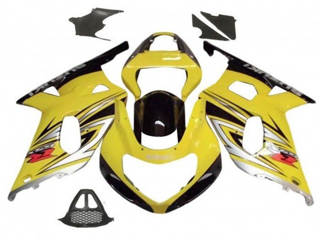 2000-2002 Yellow Silver Glossy Black Suzuki GSXR1000 Motorcycle Fairings Australia