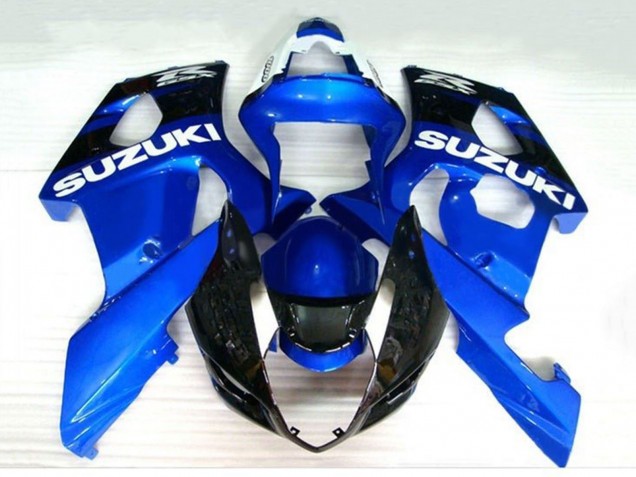 2003-2004 Blue Black White Suzuki GSXR 1000 Motorcycle Fairings Australia