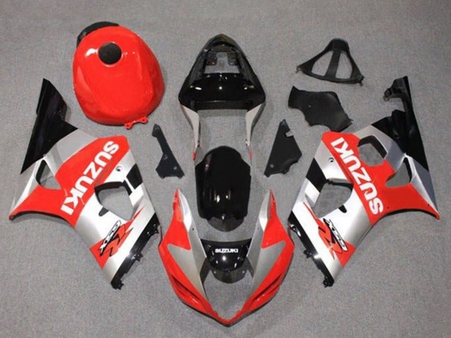 2003-2004 Red Silver Black Suzuki GSXR 1000 Motorcycle Fairings Australia