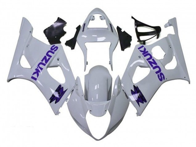 2003-2004 White Purple Suzuki GSXR 1000 Motorcycle Fairings Australia