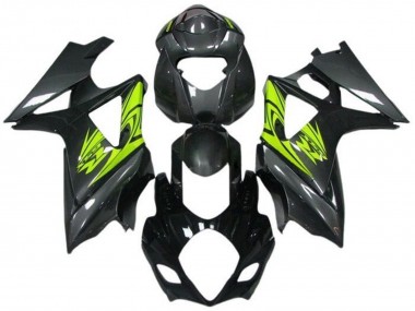 2005-2006 Black Grey Neon Yellow Suzuki GSXR 1000 Motorcycle Fairings Australia