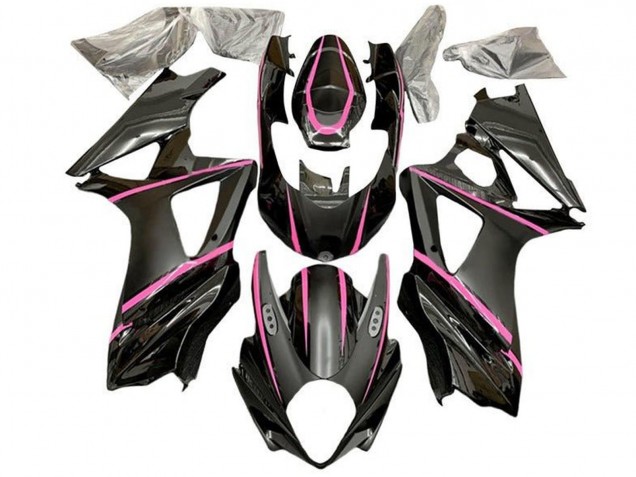 2005-2006 Glossy Black Matte Black Pink Suzuki GSXR 1000 Motorcycle Fairings Australia