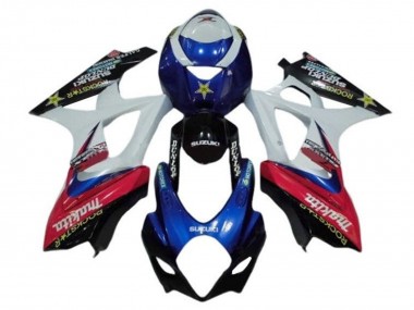 2005-2006 White Red Blue Makita Suzuki GSXR 1000 Motorcycle Fairings Australia