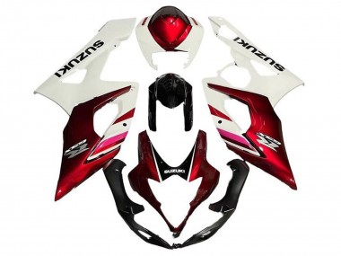 2005-2006 White Candy Red Black Suzuki GSXR 1000 Motorcycle Fairings Australia