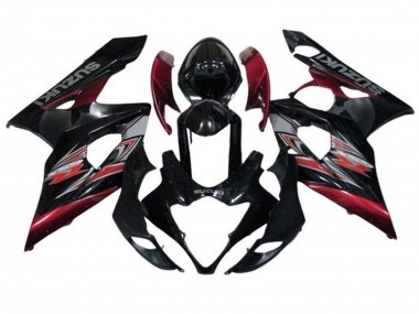 2005-2006 Glossy Black Red Silver Suzuki GSXR 1000 Motorcycle Fairings Australia