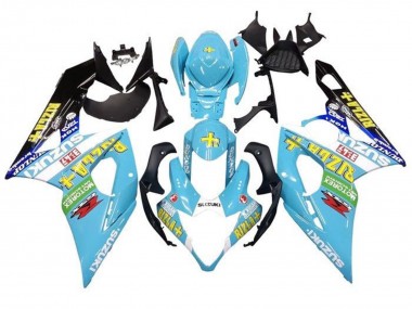 2005-2006 Light Blue Green Black Yellow Rizla Suzuki GSXR 1000 Motorcycle Fairings Australia