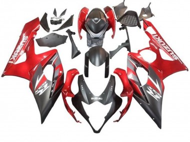 2005-2006 Matte Black Red Suzuki GSXR 1000 Motorcycle Fairing Australia