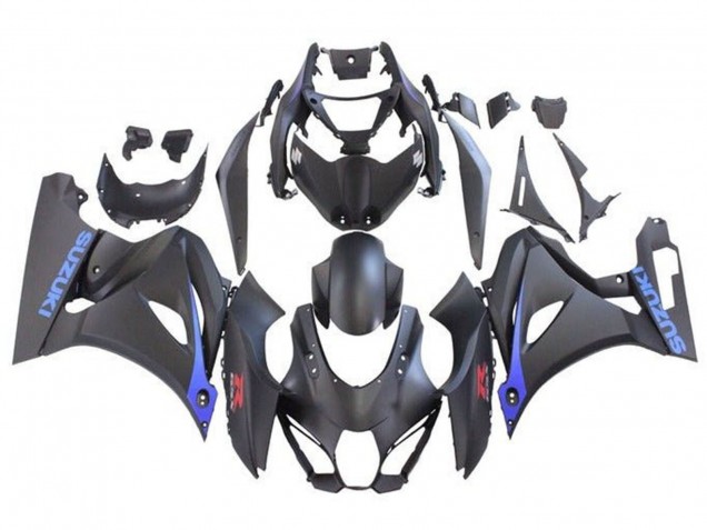 2017-2025 Matte Black Blue Suzuki GSXR1000 Motorcycle Fairings Australia