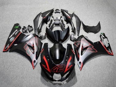 2017-2024 Matte Black Red 42 Suzuki GSXR1000 Motorcycle Fairings Australia