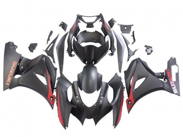 2017-2025 Matte Black Matte Red Suzuki GSXR1000 Motorcycle Fairings Australia