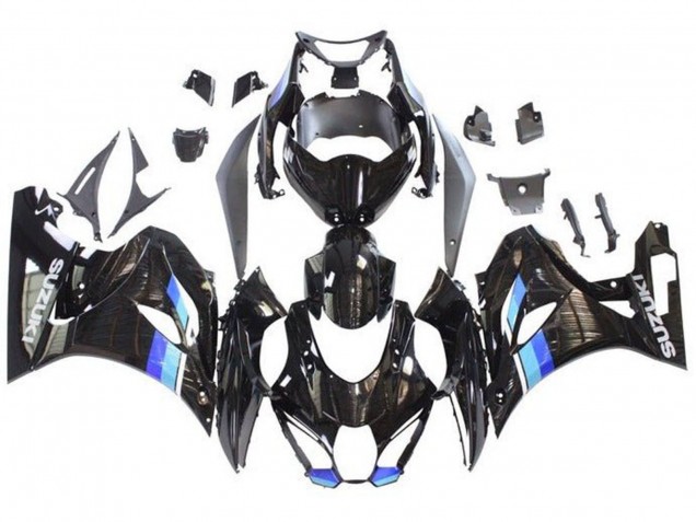 2017-2025 Black Blue Stripe Suzuki GSXR1000 Motorcycle Fairings Australia