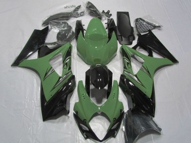 2007-2008 Green Glossy Black Suzuki GSXR 1000 Motorcycle Fairing Australia