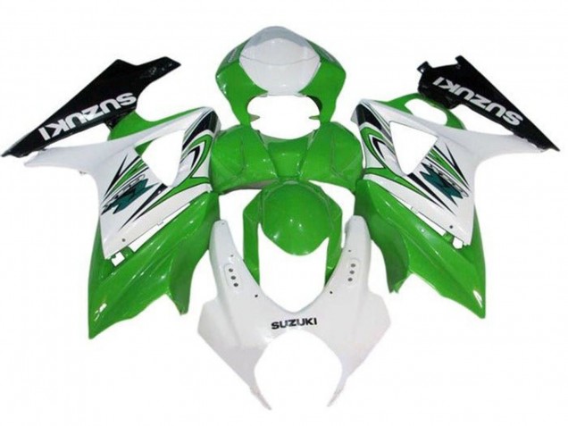 2007-2008 White Green Black Suzuki GSXR 1000 Motorcycle Fairing Australia