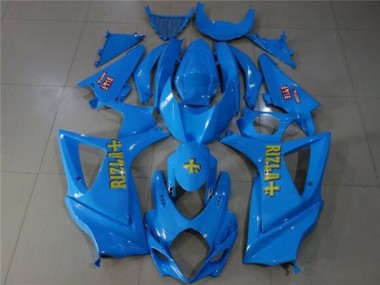 2007-2008 Blue Gold Rizla Suzuki GSXR 1000 Motorcycle Fairings Australia