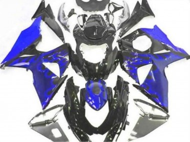 2009-2016 Glossy Black Blue Flame Suzuki GSXR 1000 Motorcycle Fairing Australia