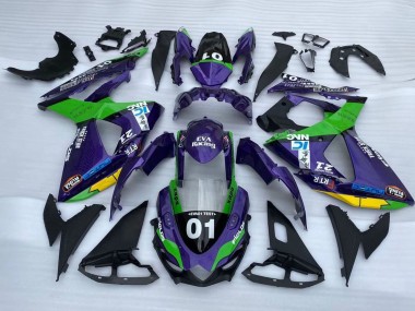 2009-2016 Purple Green Black Yellow 01 Suzuki GSXR 1000 Motorcycle Fairings Australia