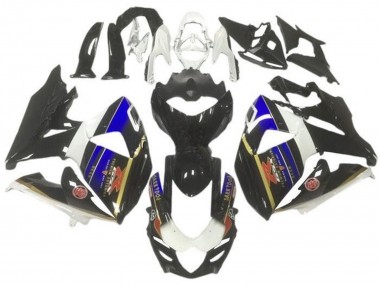 2009-2016 White Blue Black Gold Stripe Suzuki GSXR 1000 Motorcycle Fairings Australia
