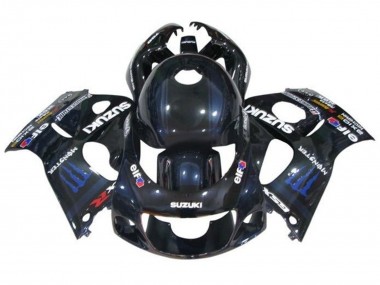 1996-2000 Black Dark Blue Monster Suzuki GSXR 600 / GSXR 750 Motorcycle Fairings Australia