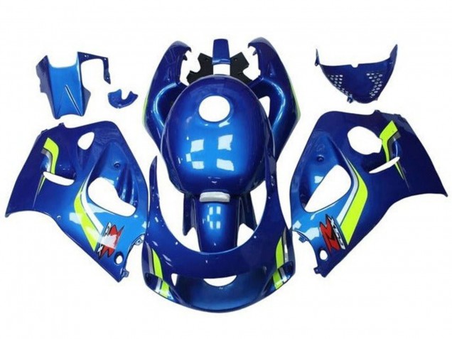 1996-2000 Blue Yellow White Suzuki GSXR 600 / GSXR 750 Motorcycle Fairings Australia