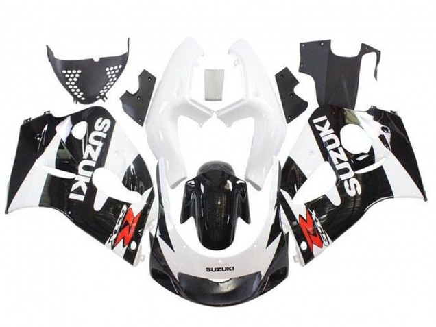 1996-2000 White Black Red Suzuki GSXR 600 / GSXR 750 Motorcycle Fairings Australia