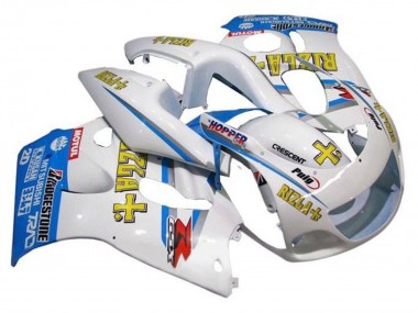 1996-2000 White Blue Yellow Rizla Suzuki GSXR 600 / GSXR 750 Motorcycle Fairings Australia