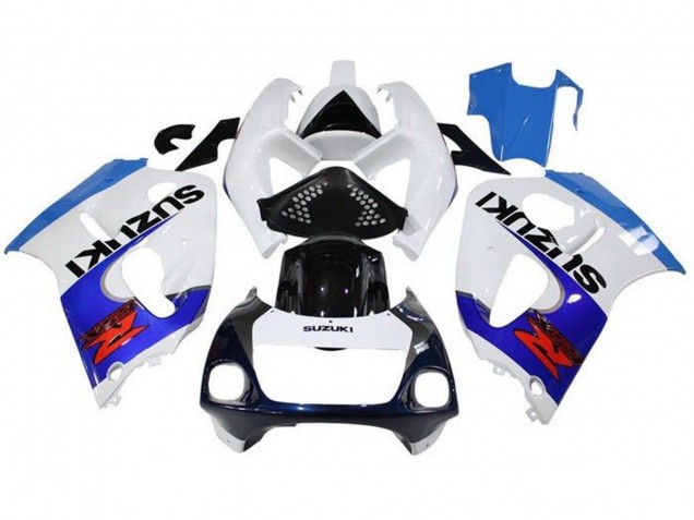 1996-2000 White Triple Blue Black Red Suzuki GSXR 600 / GSXR 750 Motorcycle Fairings Australia
