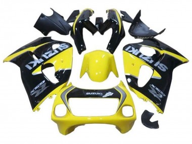 1996-2000 Yellow Black Silver Suzuki GSXR 600 / GSXR 750 Motorcycle Fairings Australia