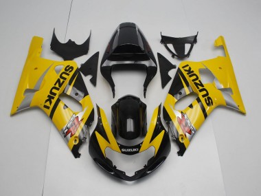 2001-2003 Yellow Silver Glossy Black Suzuki GSXR 600 / GSXR 750 Motorcycle Fairing Australia