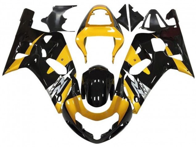 2001-2003 Yellow Silver Glossy Black Suzuki GSXR 600 / GSXR 750 Motorcycle Fairings Australia