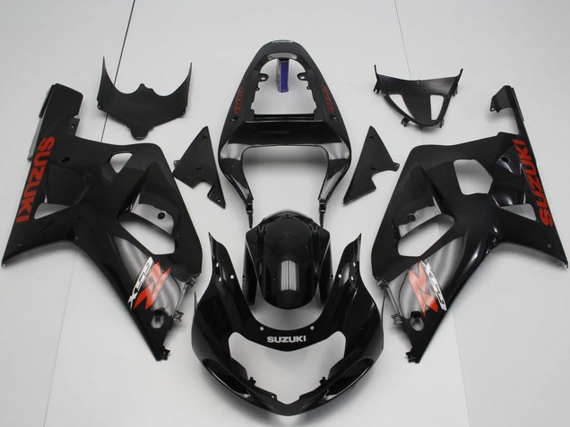 2001-2003 Glossy Black Red Suzuki GSXR 600 / GSXR 750 Motorcycle Fairings Australia
