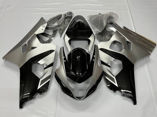2001-2003 Silver Glossy Black Suzuki GSXR 600 / GSXR 750 Motorcycle Fairings Australia