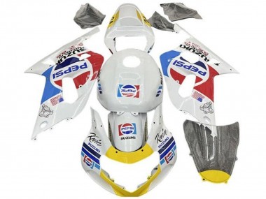 2001-2003 White Blue Red Yellow Pepsi Suzuki GSXR 600 / GSXR 750 Motorcycle Fairings Australia