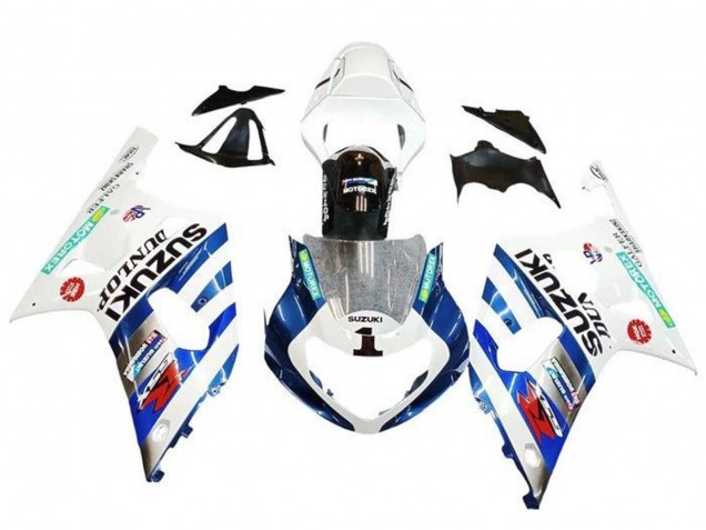 2001-2003 White Blue Stripe Red Black Suzuki GSXR 600 / GSXR 750 Motorcycle Fairings Australia