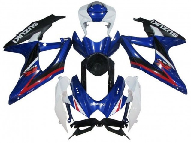 2008-2010 White Blue Red Black Suzuki GSXR 600 / GSXR 750 Motorcycle Fairings Australia