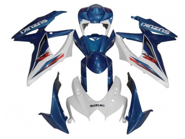 2008-2010 Blue White Red Suzuki GSXR 600 / GSXR 750 Motorcycle Fairings Australia