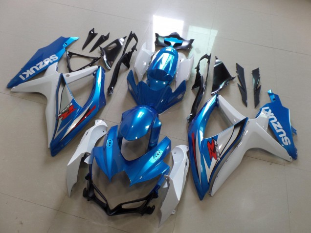 2008-2010 White Light Blue Red Suzuki GSXR 600 / GSXR 750 Motorcycle Fairing Australia