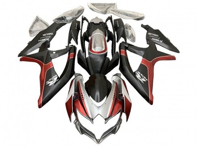 2008-2010 Silver Red Matte Black Suzuki GSXR 600 / GSXR 750 Motorcycle Fairings Australia