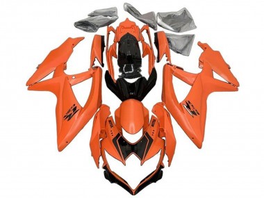 2008-2010 Orange Glossy Black Suzuki GSXR 600 / GSXR 750 Motorcycle Fairings Australia