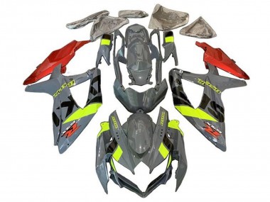 2008-2010 Nardo Grey Neon Yellow Red Black Suzuki GSXR 600 / GSXR 750 Motorcycle Fairings Australia