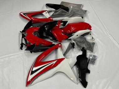 2008-2010 White Red Glossy Black Suzuki GSXR 600 / GSXR 750 Motorcycle Fairing Australia