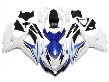 2008-2010 White Blue Black Suzuki GSXR 600 / GSXR 750 Motorcycle Fairing Australia
