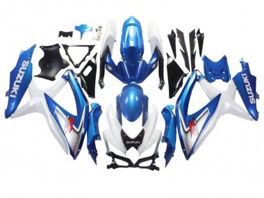 2008-2010 White Light Blue Red Suzuki GSXR 600 / GSXR 750 Motorcycle Fairings Australia